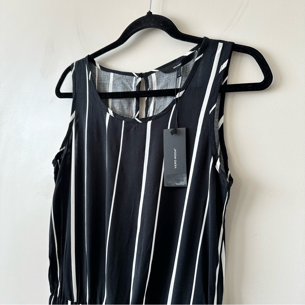 Vero Moda-Stripe Sleeveless Lightweight Jumpsuit (Size:Small) - Picture 5 of 11